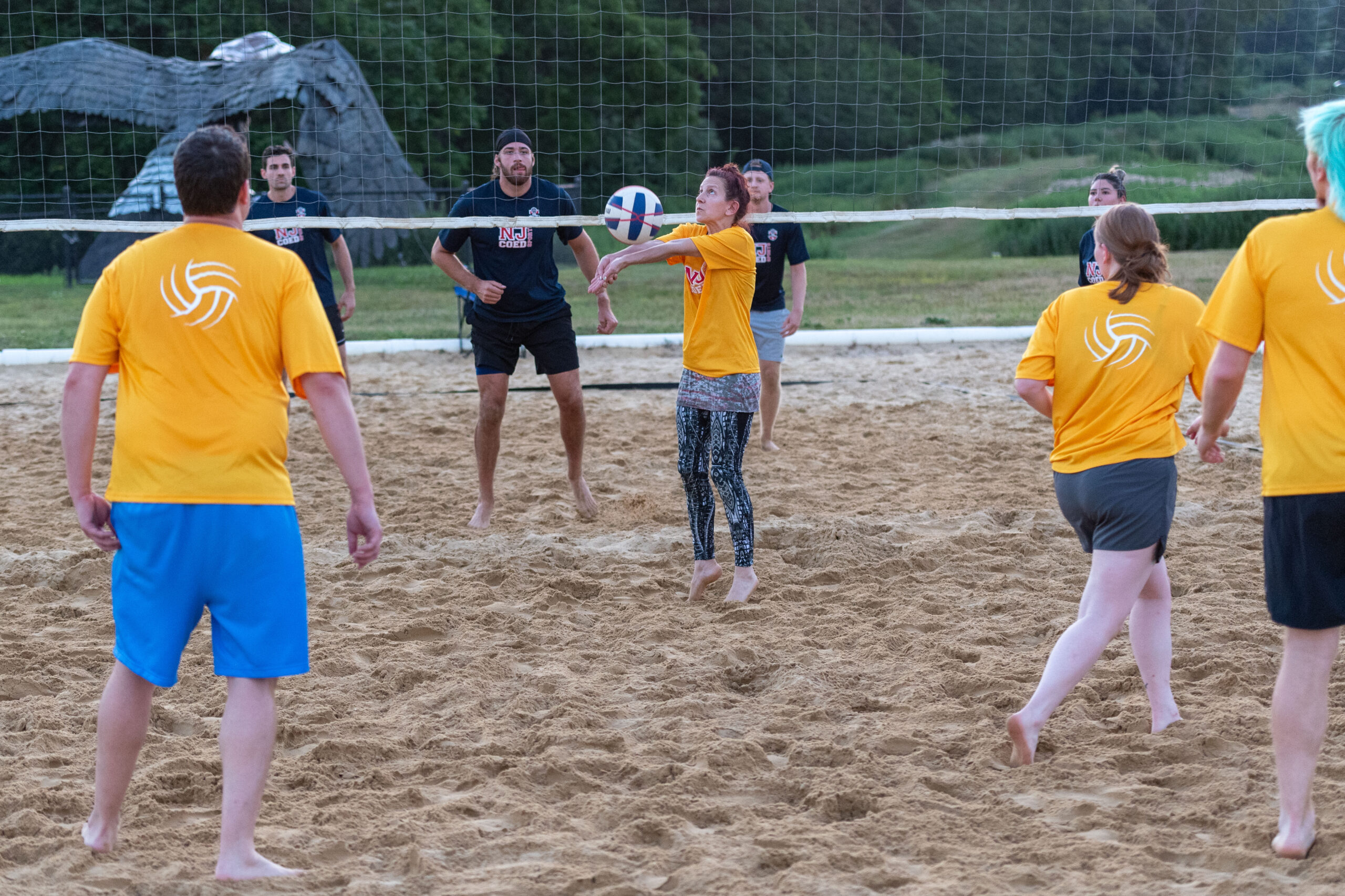 sand volleyball, nj coed sports, volleyball, morristown, sports for adults, beach volleyball, nj volleyball